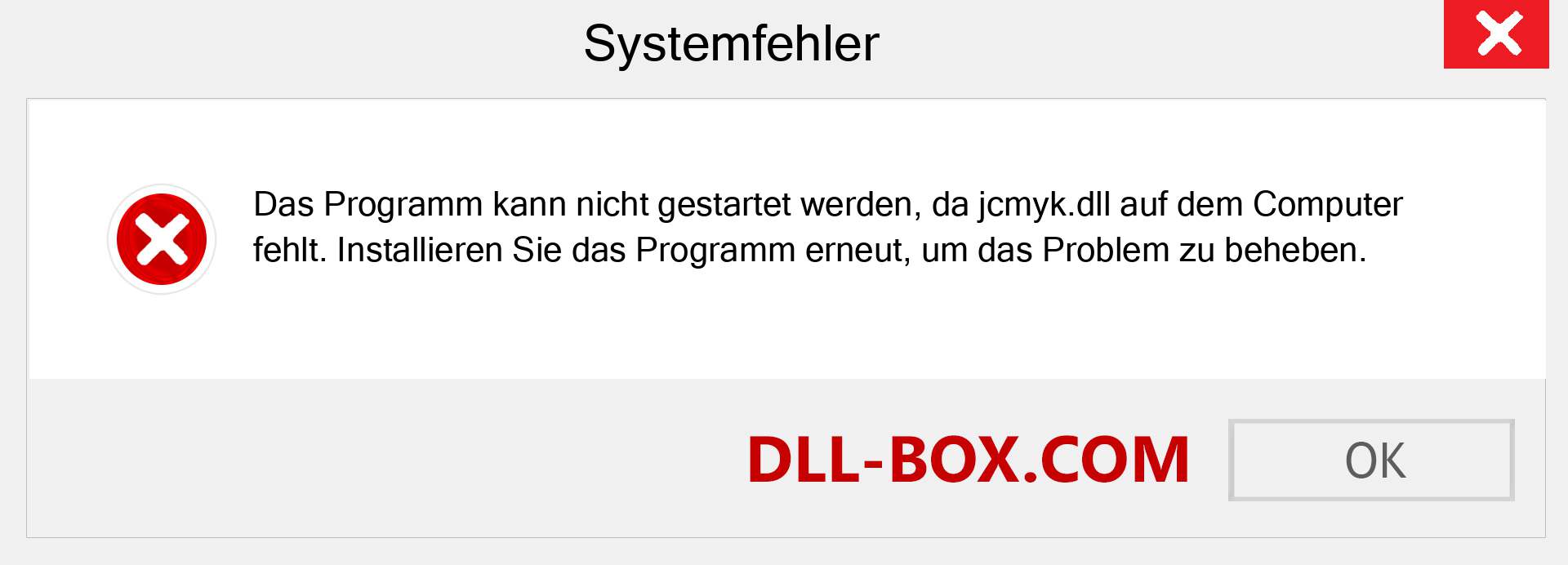 jcmyk.dll-Datei fehlt?. Download für Windows 7, 8, 10 - Fix jcmyk dll Missing Error unter Windows, Fotos, Bildern